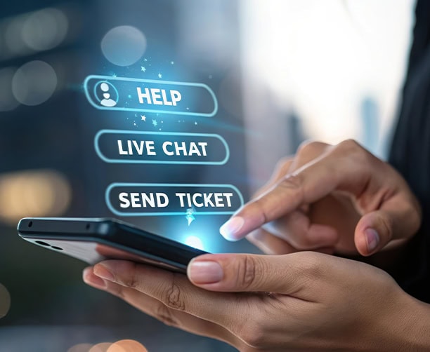 Customer Support Digital Help Live Chat Mobile