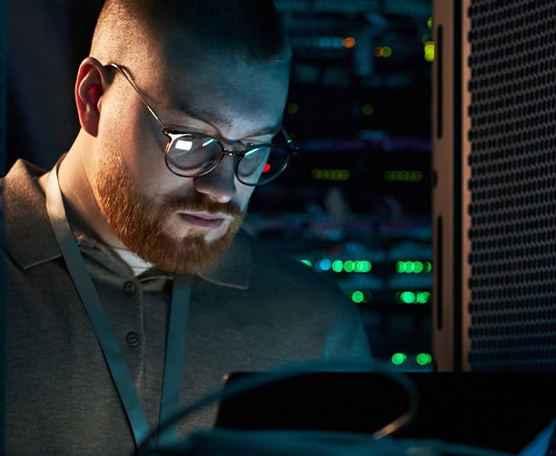 It Technician In Server Room