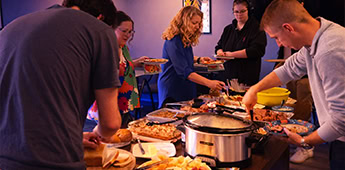 Company Team Building Event Buffet Collaboration